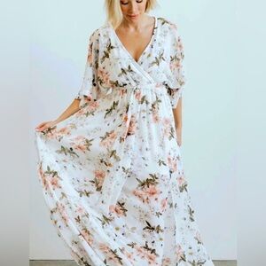 Baltic Born Floral Kia  Kimono Dress - Multicolor XL